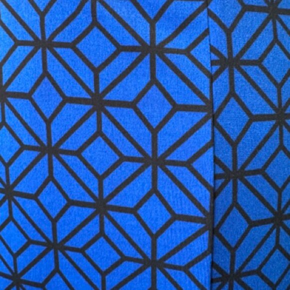 Donna Morgan Blue Shift Dress 3/4 sleeve with Tie Waist Size 2 - Picture 5 of 5